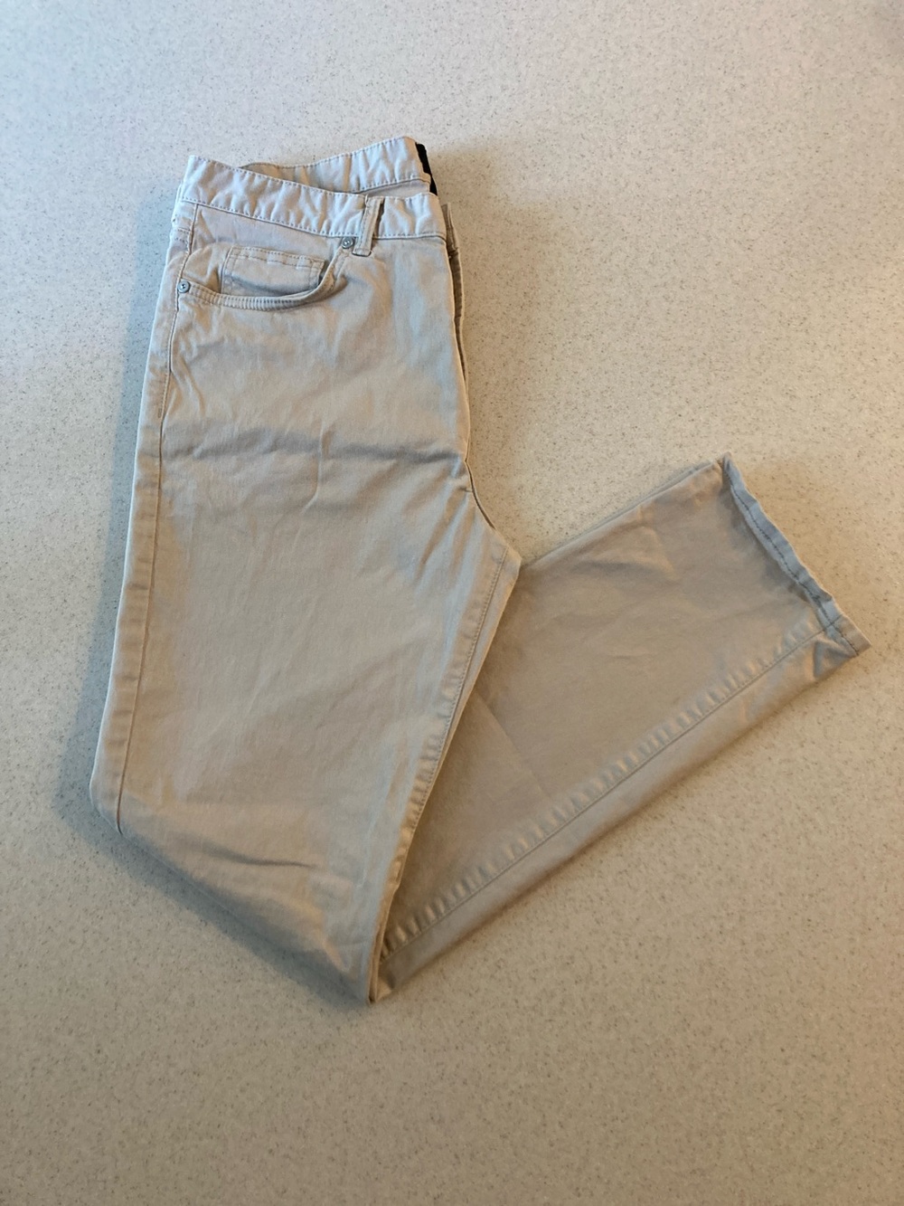 H&M Light Beige/Tan Straight Slim Chinos Men Size 34